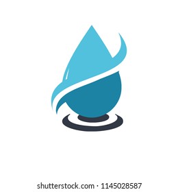 Drop Leaf Logo Stock Vector (Royalty Free) 1145028587 | Shutterstock