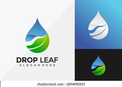 Diseño de logotipo de hoja de papel, diseño de logotipo moderno plantilla de iluminación vectorial