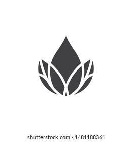 Drop leaf Logo herbal designs