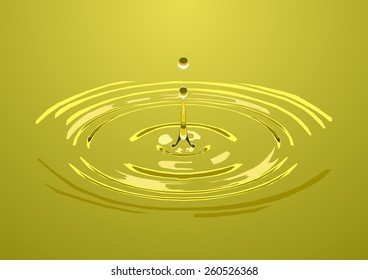 drop leaving ripples