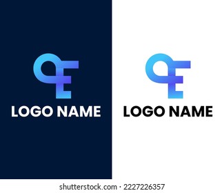 Drop with letter e modern logo design template