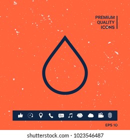 Drop line icon