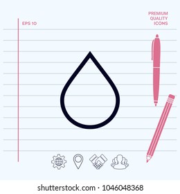 Drop line icon