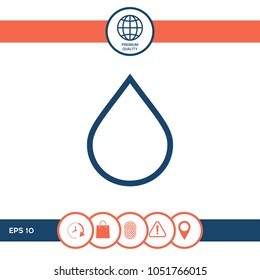Drop line icon