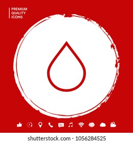 Drop line icon