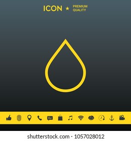 Drop line icon
