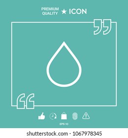 Drop line icon
