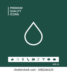 Drop line icon