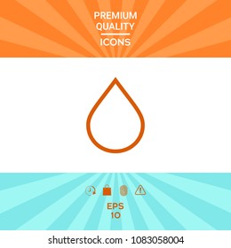 Drop line icon