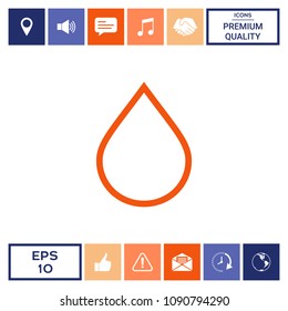 Drop line icon