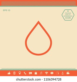 Drop line icon