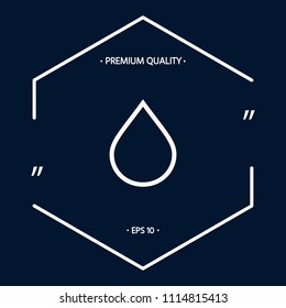 Drop line icon