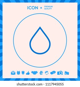 Drop line icon