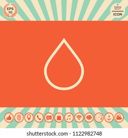 Drop line icon