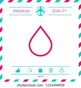 Drop line icon