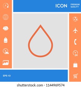Drop line icon