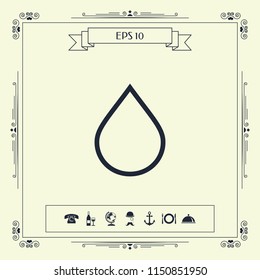 Drop line icon