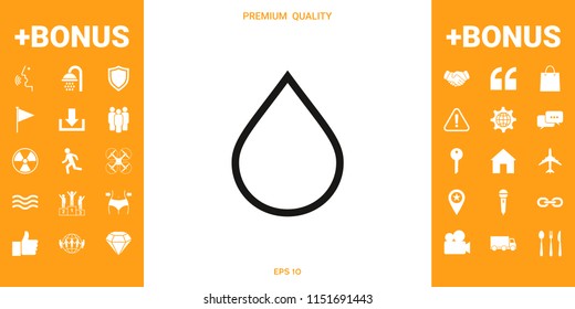 Drop line icon