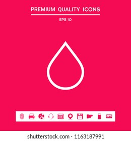 Drop line icon