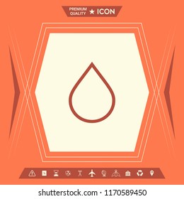 Drop line icon