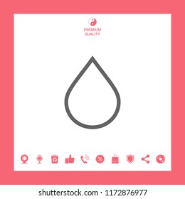 Drop line icon