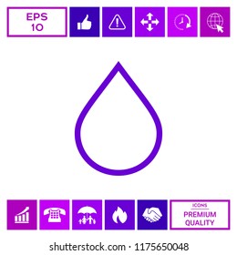 Drop line icon