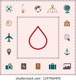 Drop line icon