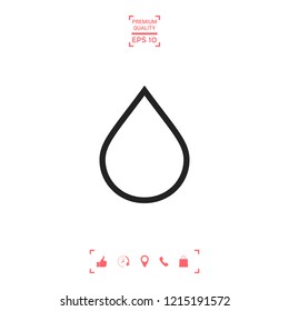 Drop line icon
