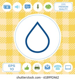 Drop line icon