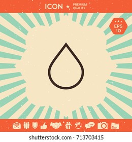 Drop line icon