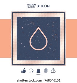 Drop line icon