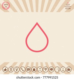 Drop line icon
