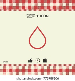 Drop line icon