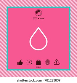 Drop line icon