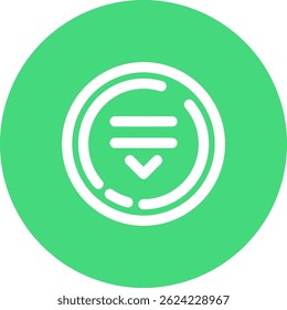 Drop Line vector Icon Design