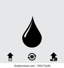 Drop of liquid vector icon