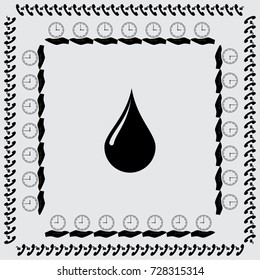 Drop of liquid vector icon