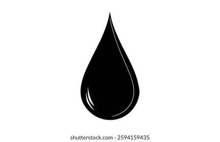Drop Liquid Water Oil Fluid Essence Symbol.