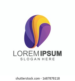 drop logo color abstract icon