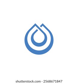 drop logo with graphic elements