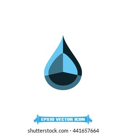 Drop logo icon vector illustration eps10