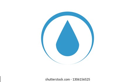 Drop logo vector design. Water icon