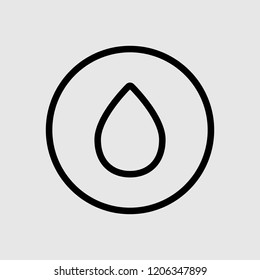 drop, logo, vector icon, illustration