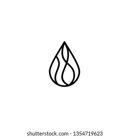 drop logo vector icon illustration sign