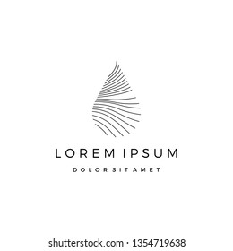 drop logo vector icon illustration sign
