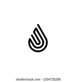 drop logo vector icon illustration sign