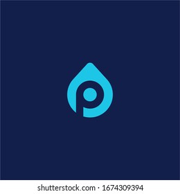 Drop logo vector premium template