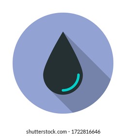 ein tropflanges Schattensymbol. Einfache farbige Vektorgrafik von Web-Icons für i und ux, website oder mobile Anwendungen