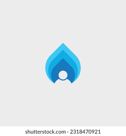plantilla de diseño del logotipo del hombre soltero. Ilustración vectorial.