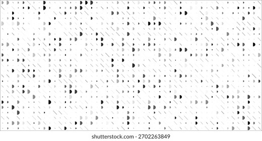 Drop in monochrome pattern, paisley, seamless vector background.